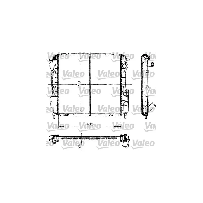 Radiateur, refroidissement du moteur VALEO 730182