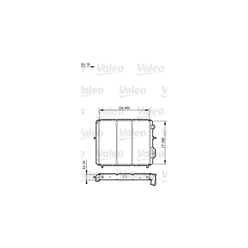 Radiateur, refroidissement du moteur VALEO 730183