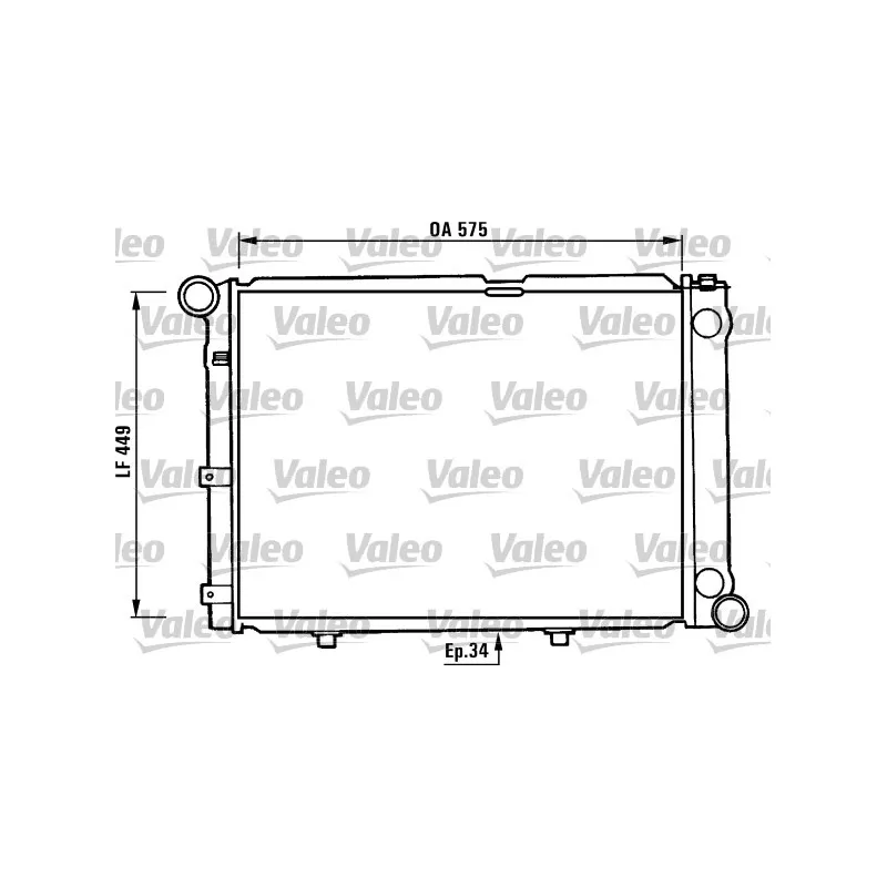 Radiateur, refroidissement du moteur VALEO 730344