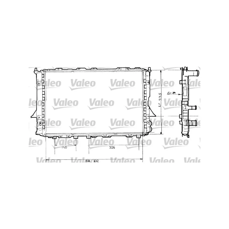 Radiateur, refroidissement du moteur VALEO 730362
