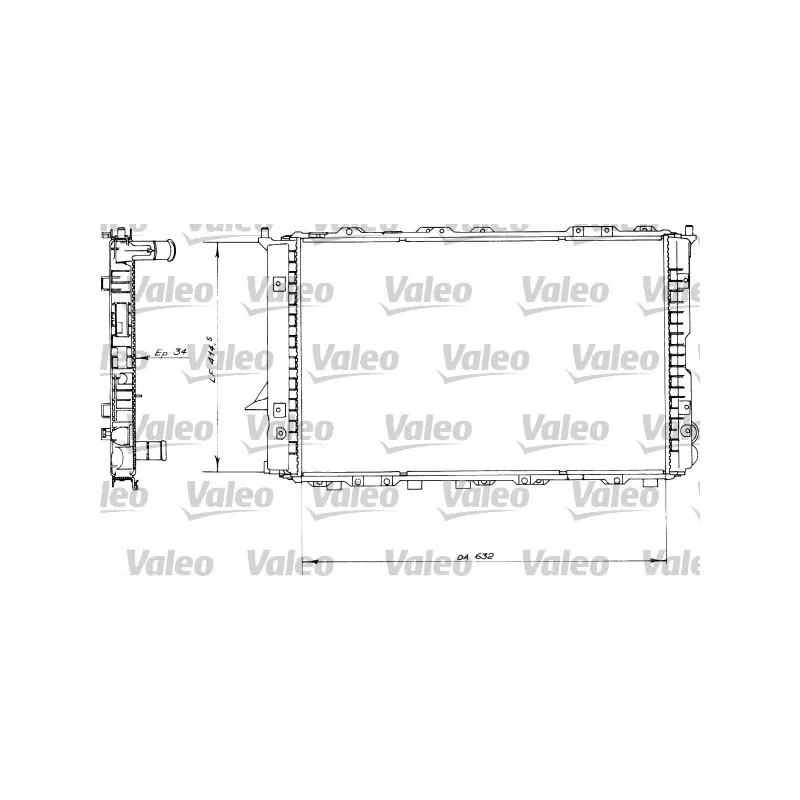 Radiateur, refroidissement du moteur VALEO 730363
