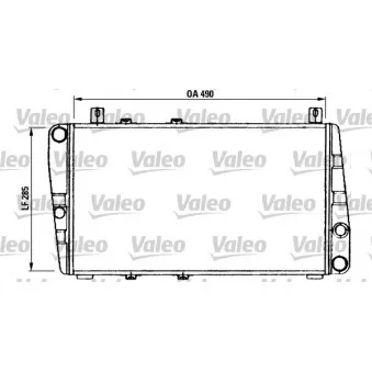 Radiateur, refroidissement du moteur VALEO 730375