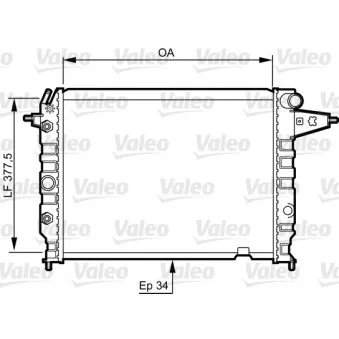 Radiateur, refroidissement du moteur VALEO 730395