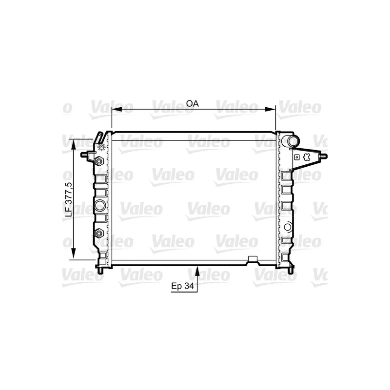 Radiateur, refroidissement du moteur VALEO 730395