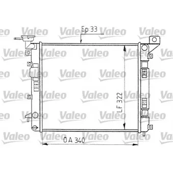 Radiateur, refroidissement du moteur VALEO 730400