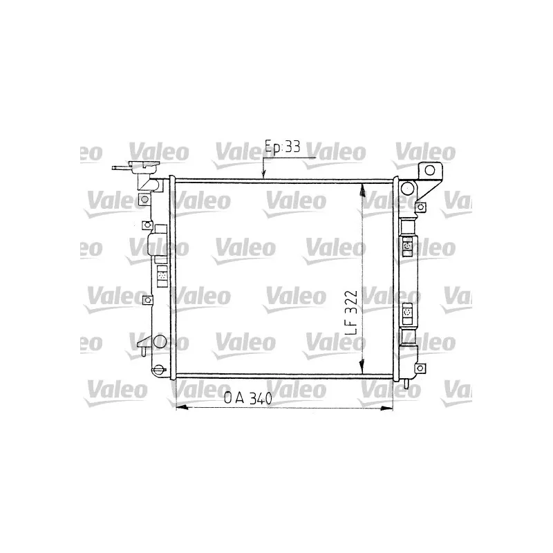 Radiateur, refroidissement du moteur VALEO 730400