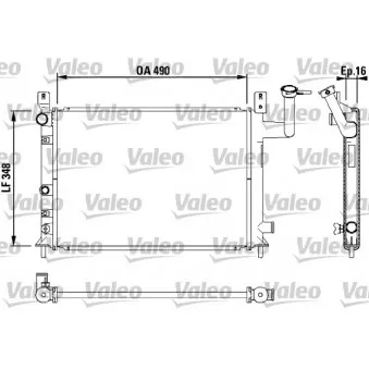 Radiateur, refroidissement du moteur VALEO 730404