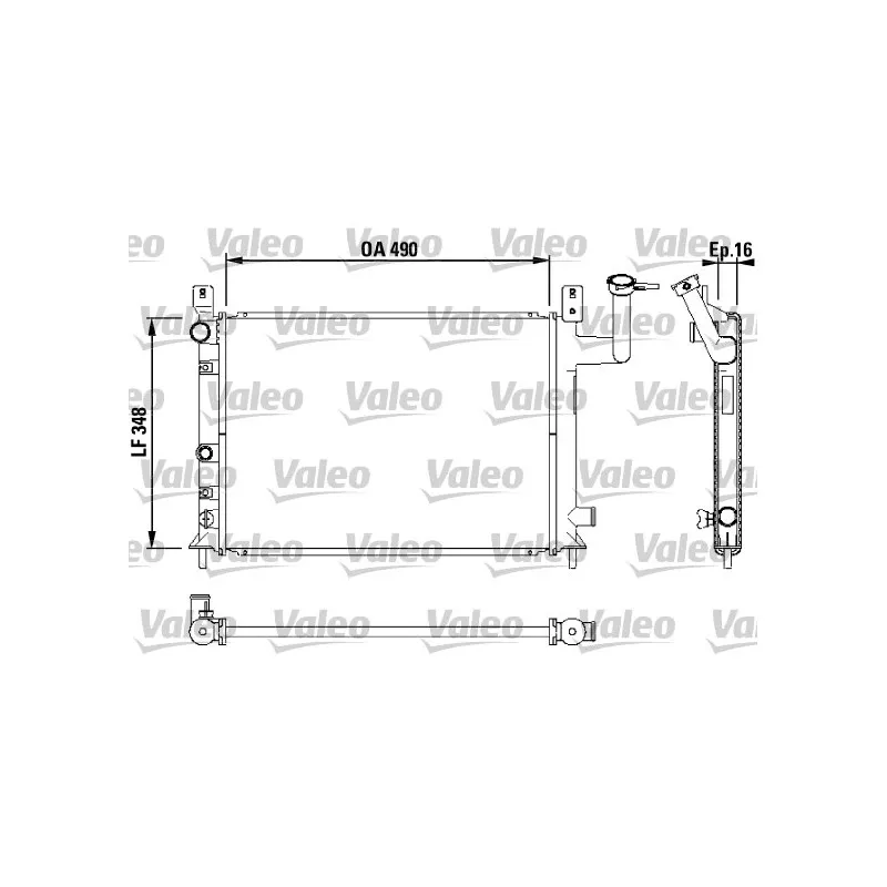Radiateur, refroidissement du moteur VALEO 730404