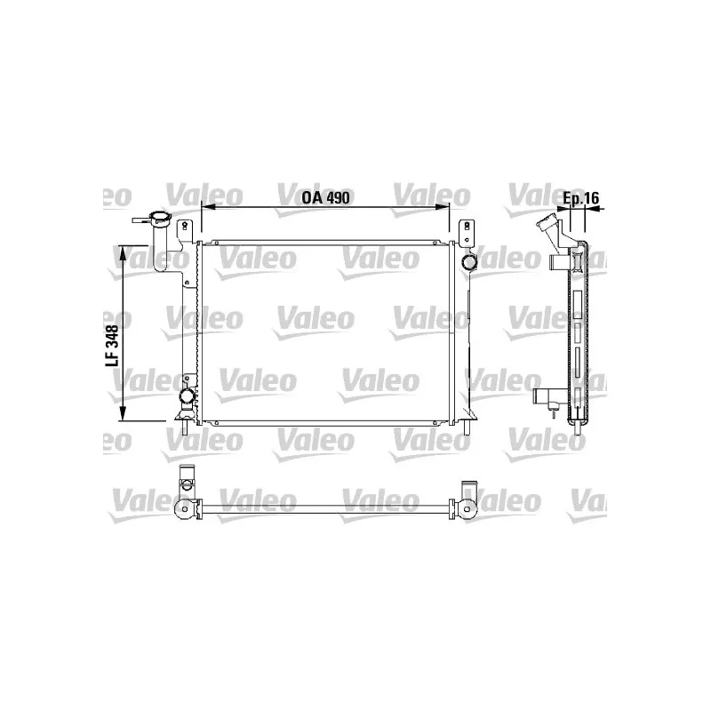 Radiateur, refroidissement du moteur VALEO 730406