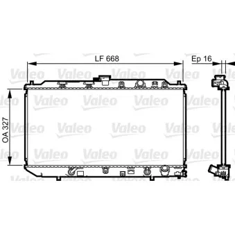 Radiateur, refroidissement du moteur VALEO 730417
