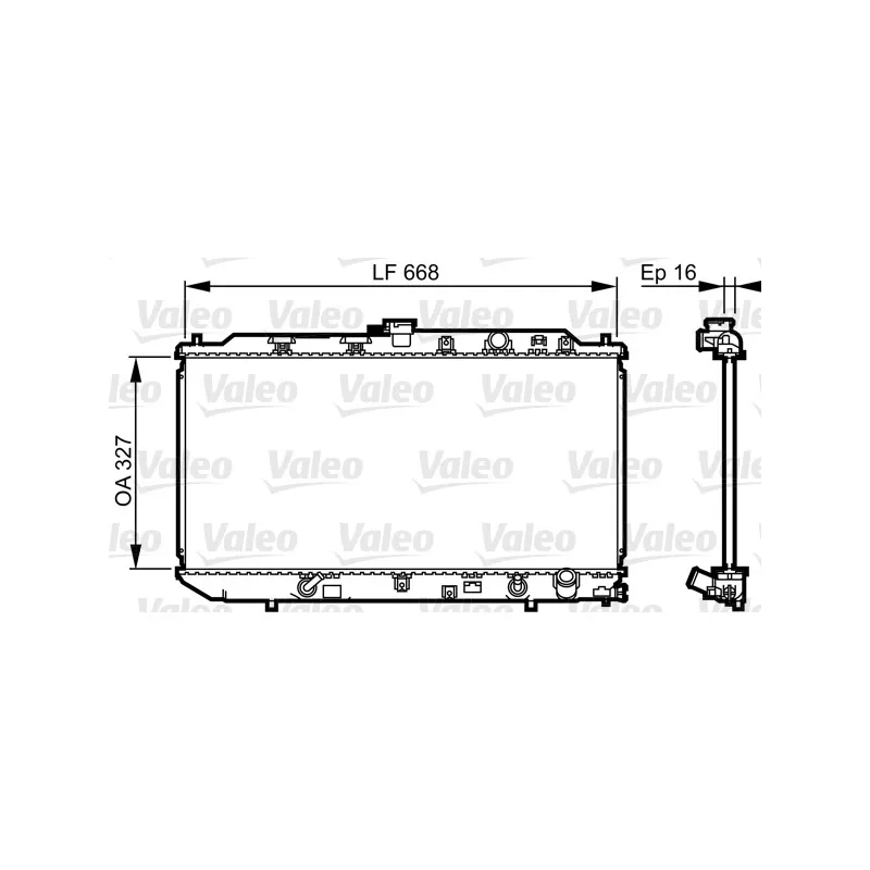 Radiateur, refroidissement du moteur VALEO 730417