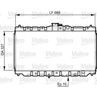 Radiateur, refroidissement du moteur VALEO 730423