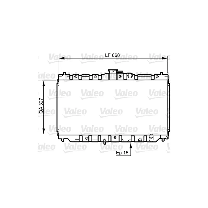 Radiateur, refroidissement du moteur VALEO 730423