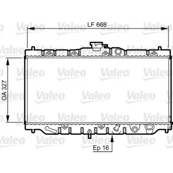 Radiateur, refroidissement du moteur VALEO 730424