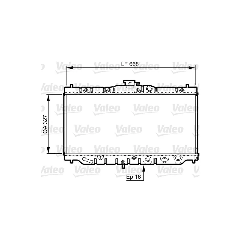 Radiateur, refroidissement du moteur VALEO 730424