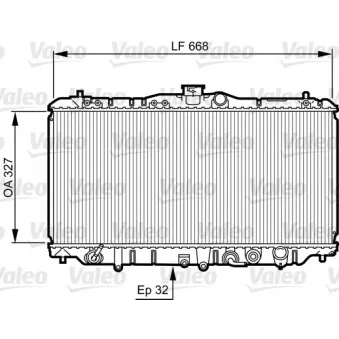 Radiateur, refroidissement du moteur VALEO 730429