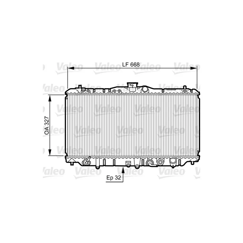 Radiateur, refroidissement du moteur VALEO 730429