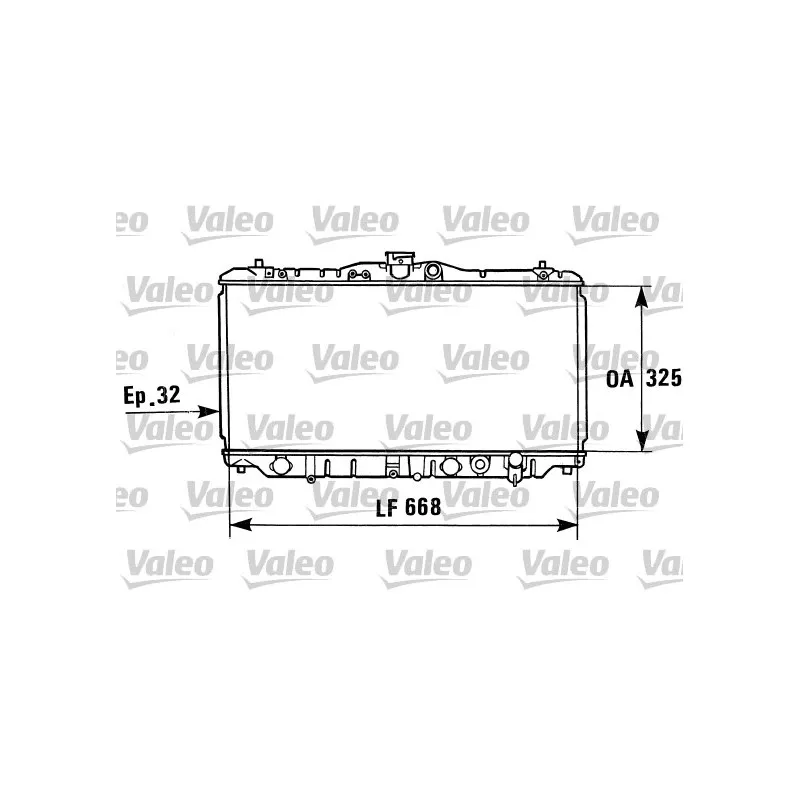 Radiateur, refroidissement du moteur VALEO 730430