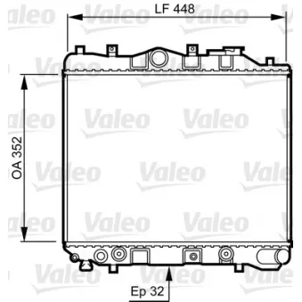 Radiateur, refroidissement du moteur VALEO 730435