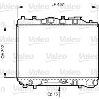 Radiateur, refroidissement du moteur VALEO 730436