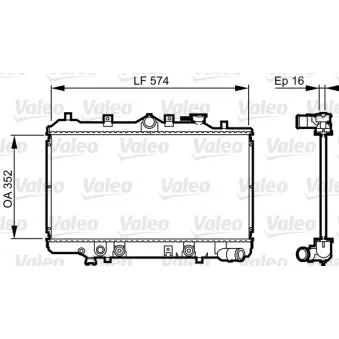 Radiateur, refroidissement du moteur VALEO 730437