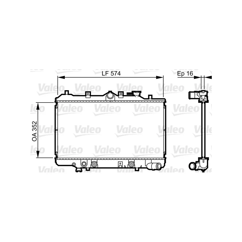 Radiateur, refroidissement du moteur VALEO 730437