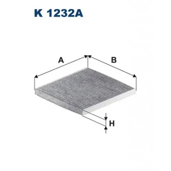 Filtre, air de l'habitacle FILTRON K 1232A