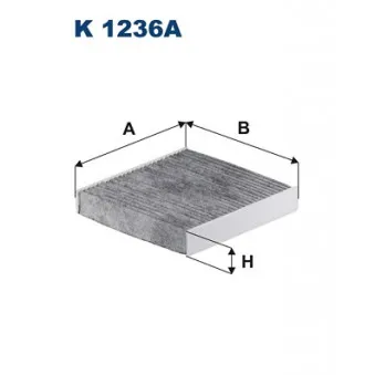 Filtre, air de l'habitacle FILTRON K 1236A