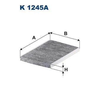 Filtre, air de l'habitacle FILTRON K 1245A