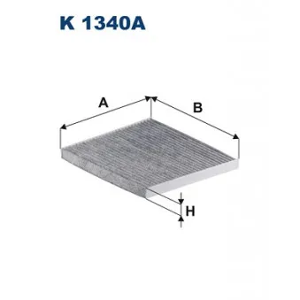 Filtre, air de l'habitacle FILTRON K 1340A