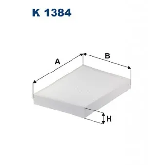 Filtre, air de l'habitacle FILTRON K 1384