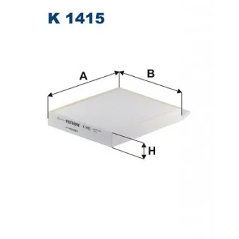 Filtre, air de l'habitacle FILTRON K 1415