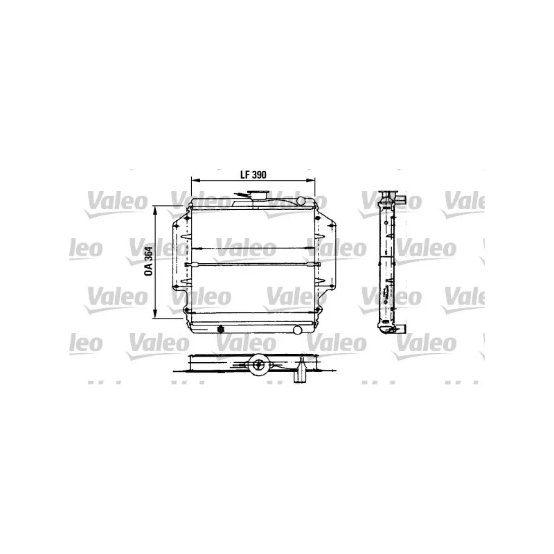 Radiateur, refroidissement du moteur VALEO 730458
