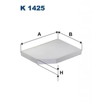 Filtre, air de l'habitacle FILTRON K 1425