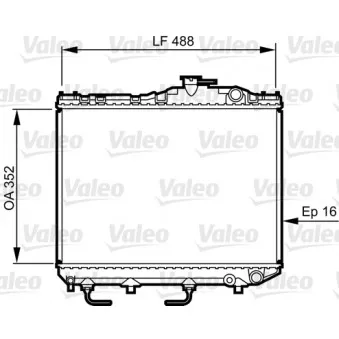 Radiateur, refroidissement du moteur VALEO 730465