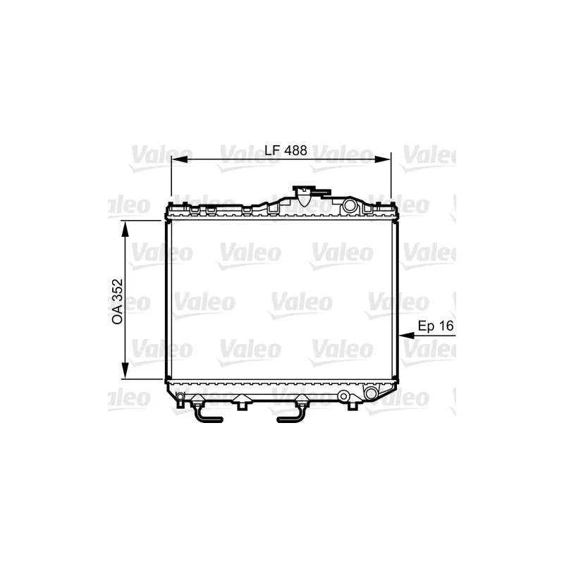 Radiateur, refroidissement du moteur VALEO 730465