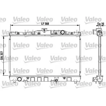 Radiateur, refroidissement du moteur VALEO 730468