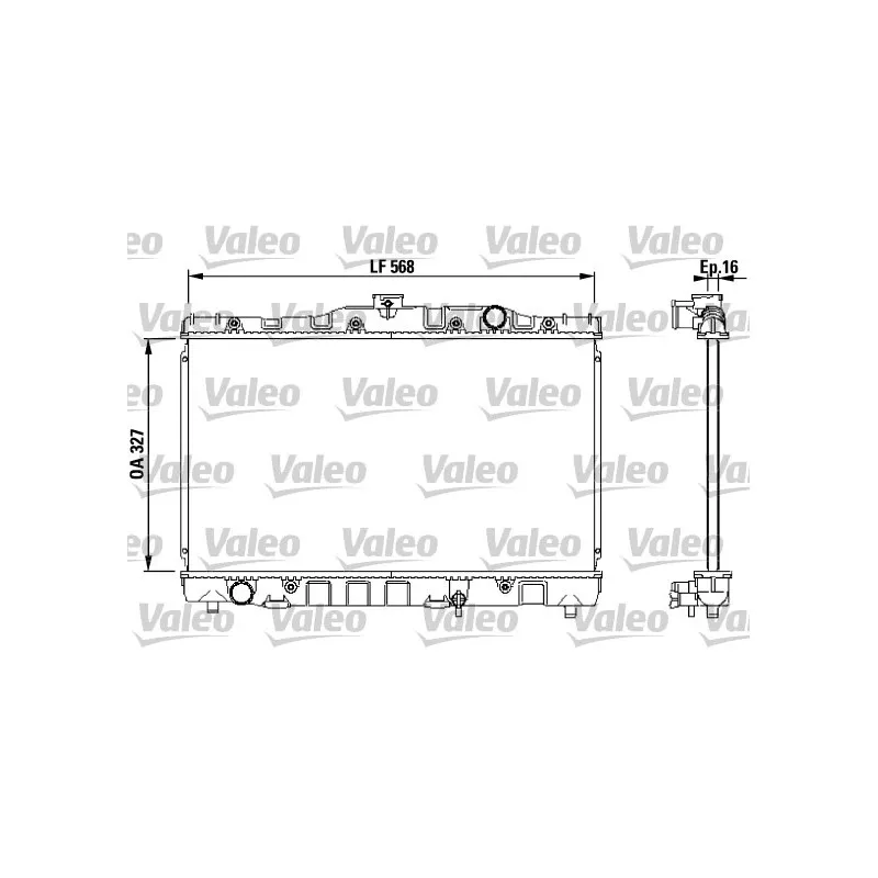 Radiateur, refroidissement du moteur VALEO 730468
