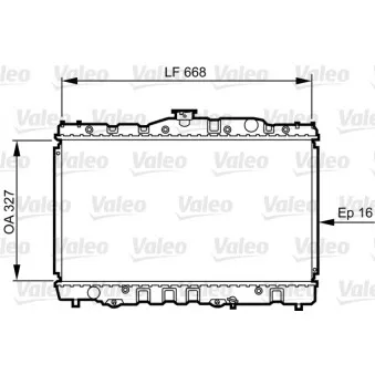 Radiateur, refroidissement du moteur VALEO 730469