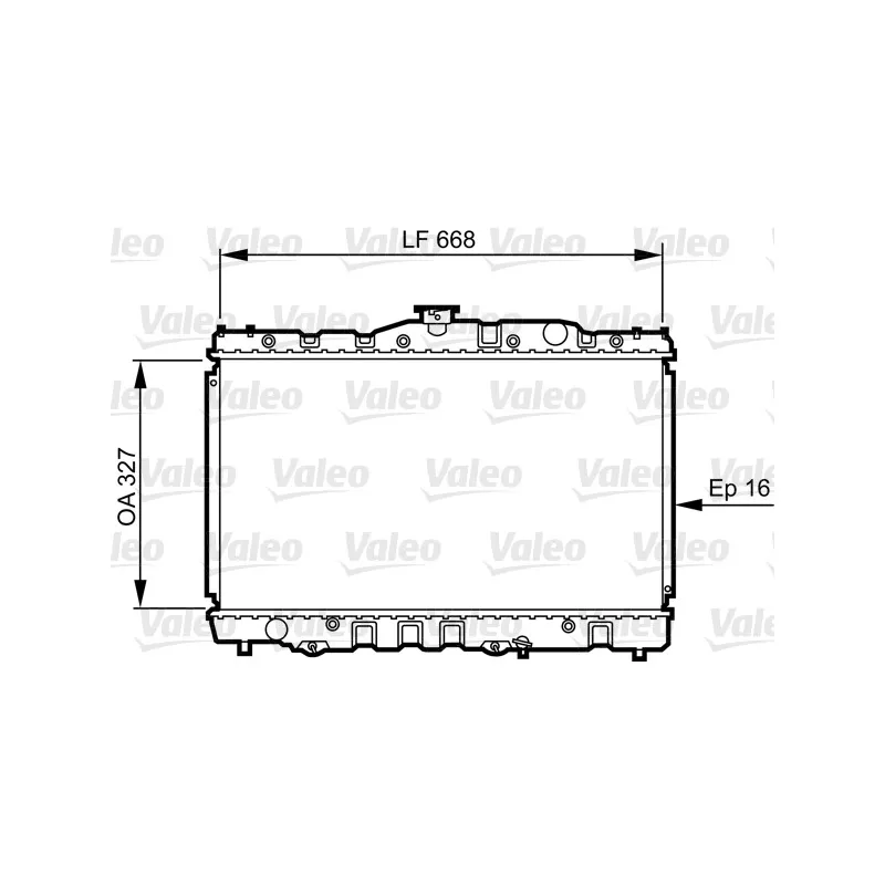 Radiateur, refroidissement du moteur VALEO 730469