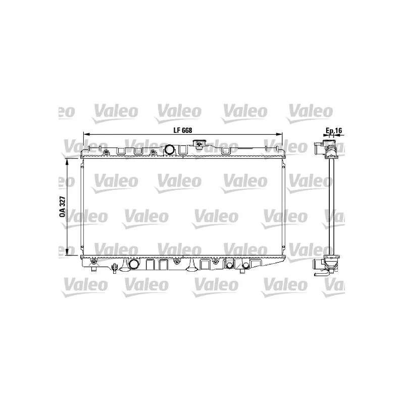 Radiateur, refroidissement du moteur VALEO 730471