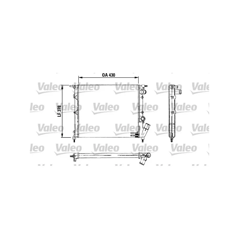 Radiateur, refroidissement du moteur VALEO 730499