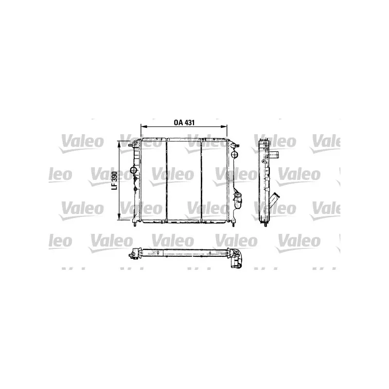 Radiateur, refroidissement du moteur VALEO 730501