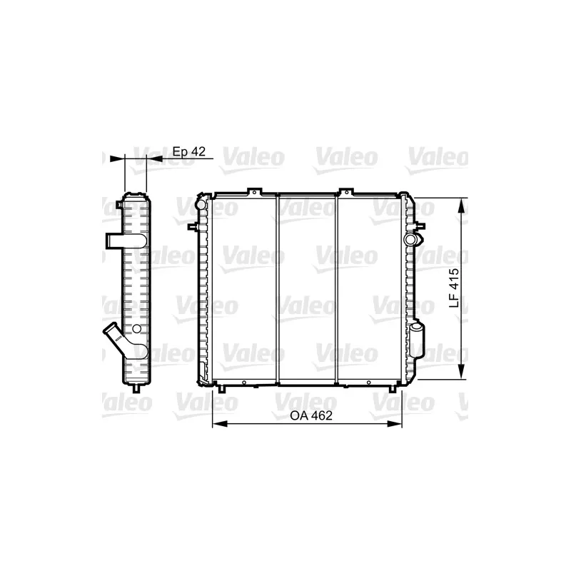 Radiateur, refroidissement du moteur VALEO 730502