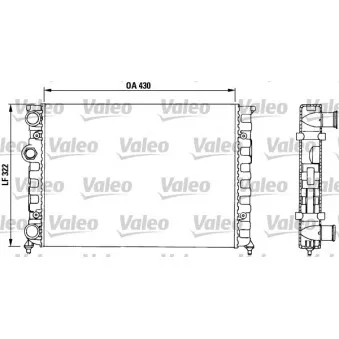 Radiateur, refroidissement du moteur VALEO 730503