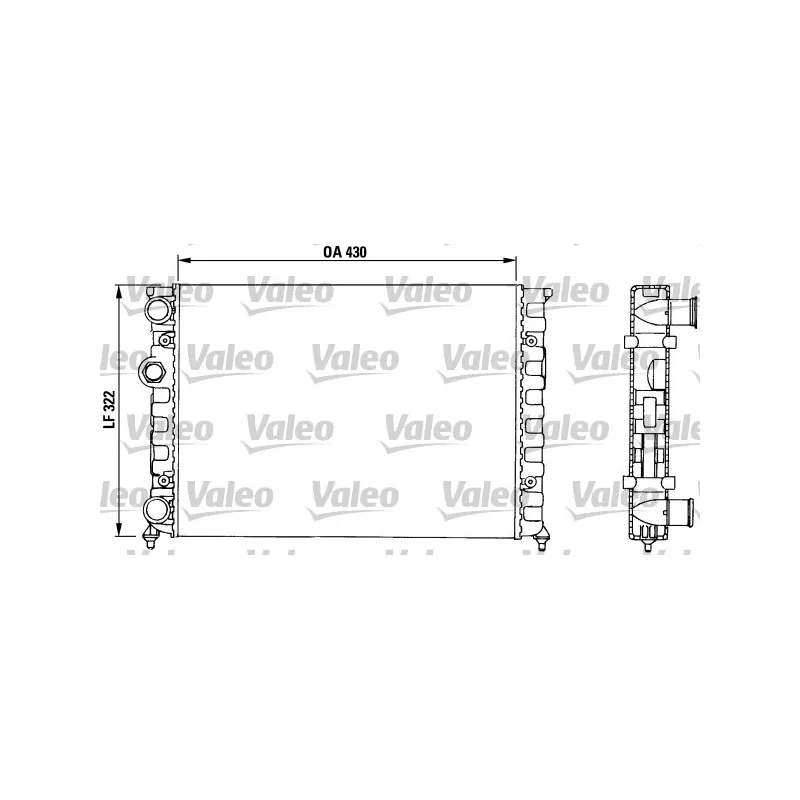 Radiateur, refroidissement du moteur VALEO 730503