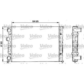 Radiateur, refroidissement du moteur VALEO 730504