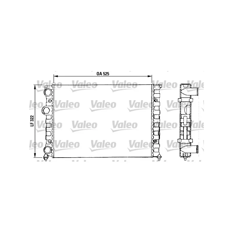 Radiateur, refroidissement du moteur VALEO 730504