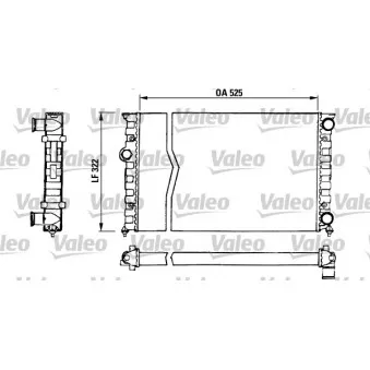 Radiateur, refroidissement du moteur VALEO 730505