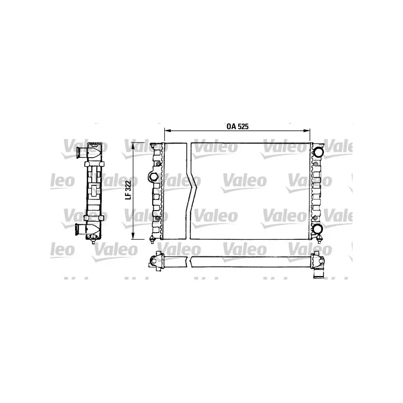 Radiateur, refroidissement du moteur VALEO 730505